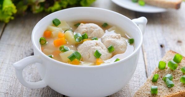 chicken meatballs soup protein diet
