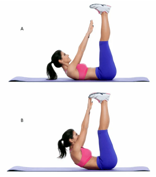 Turning with raised legs