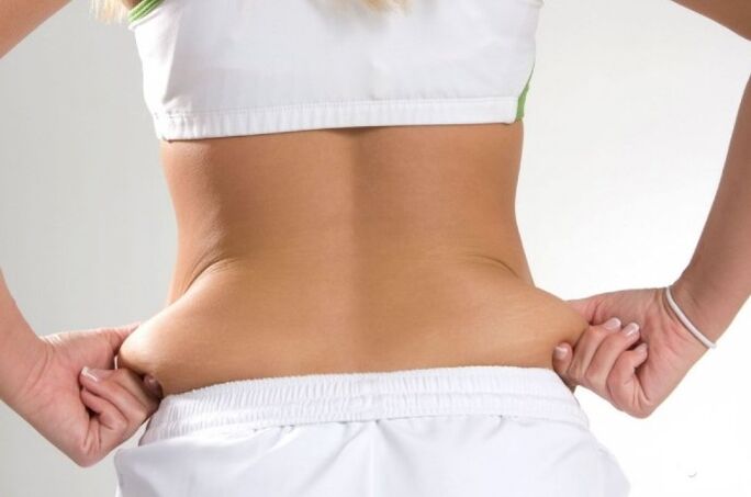 Fat on the abdomen and sides